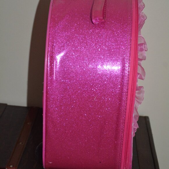 VTG Minnie Disney Store Mouse Rolling Faux Leather Suitcase Luggage - Picture 4 of 16